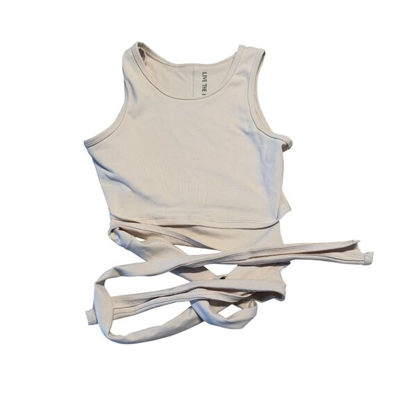 Live The Process Ballet Mother of Pearl Cream Top Women's X-Small XS - Picture 1 of 5